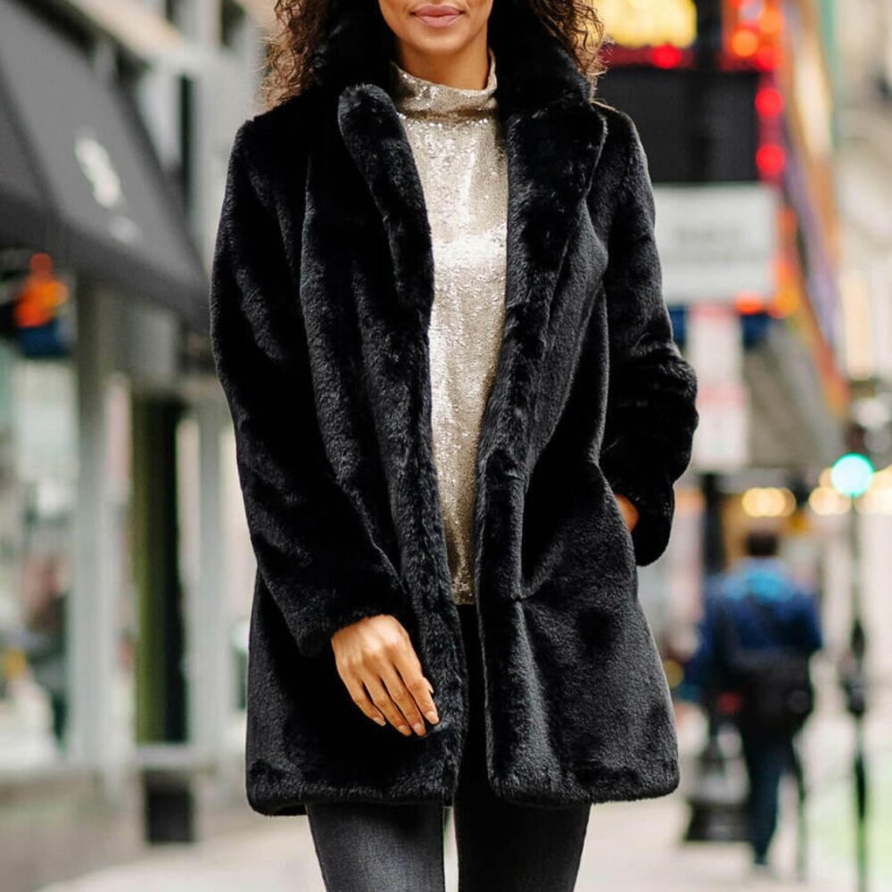 Black Faux Fur Le Mink Jacket Fabulous Furs
